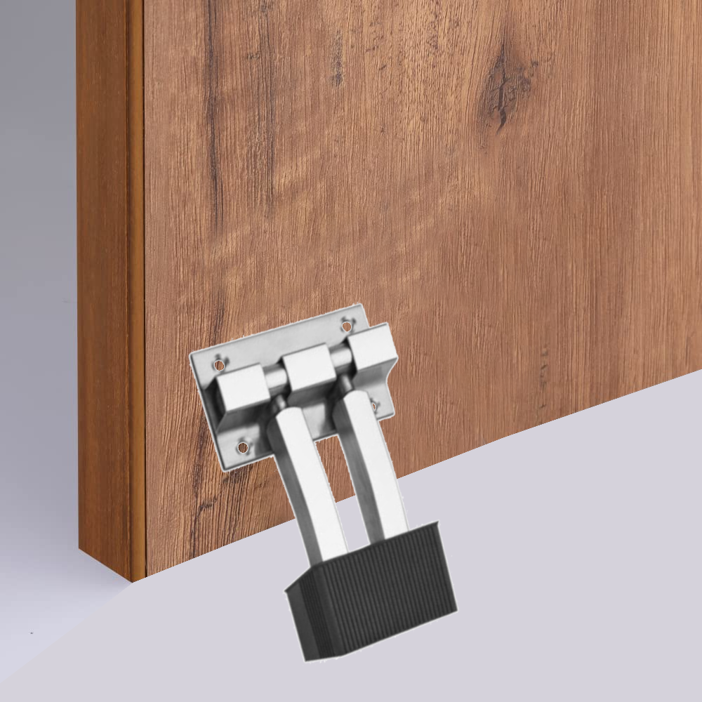 Circle Stainless Steel Double Door Stopper Floor Door Stoppers With 